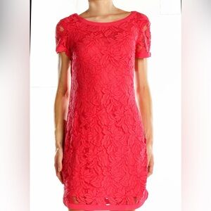 Donna Morgan short sleeve lace shift dress